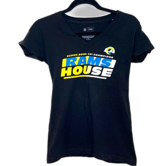 Team Apparel Tops - Team Apparel Super Bowl Rams House Black Size Medium NWOT